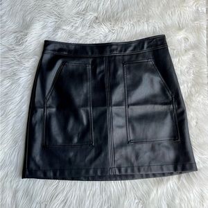Ann Taylor Loft Faux Leather Skirt